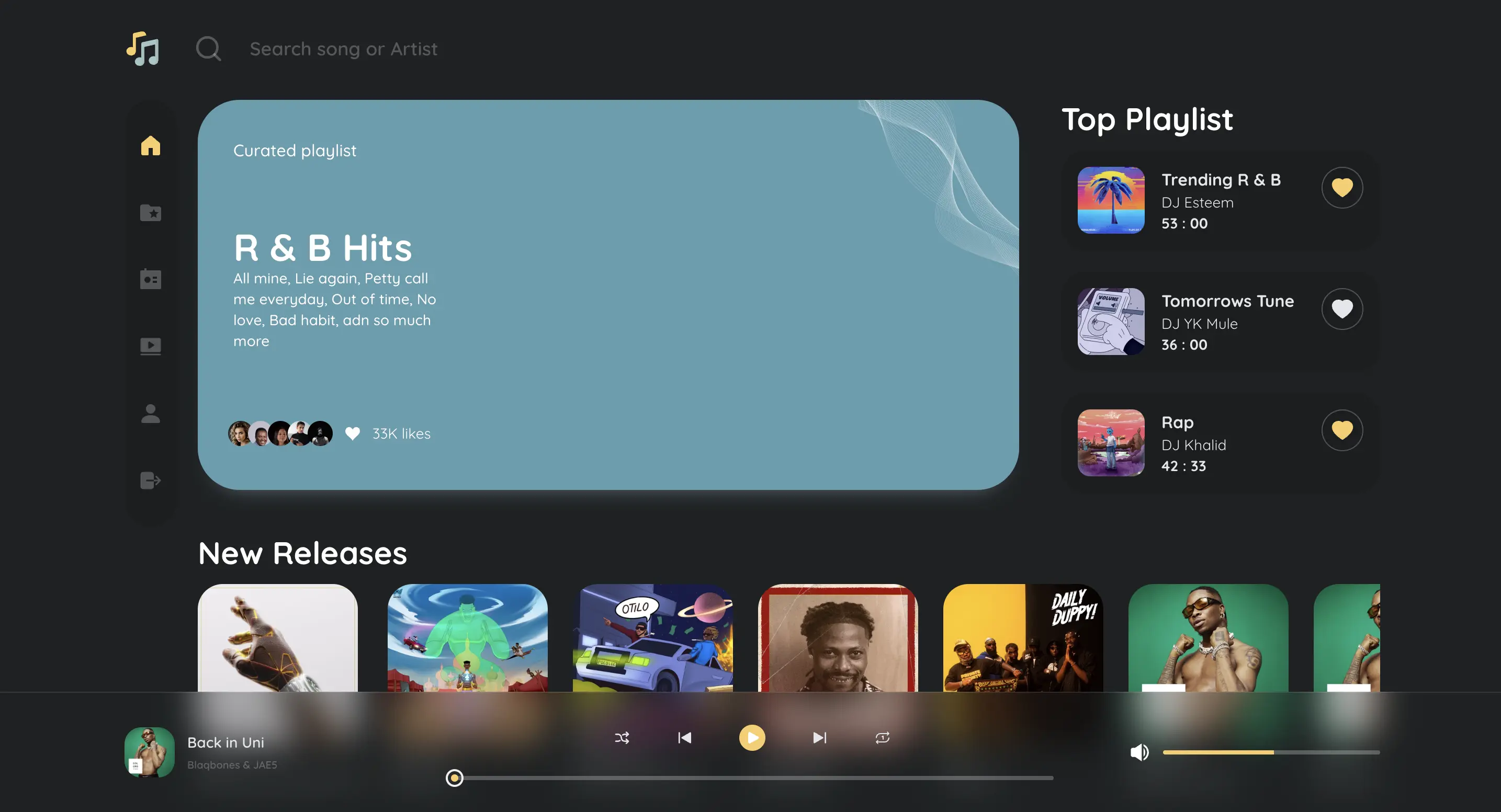 An image of the Musica App project.
